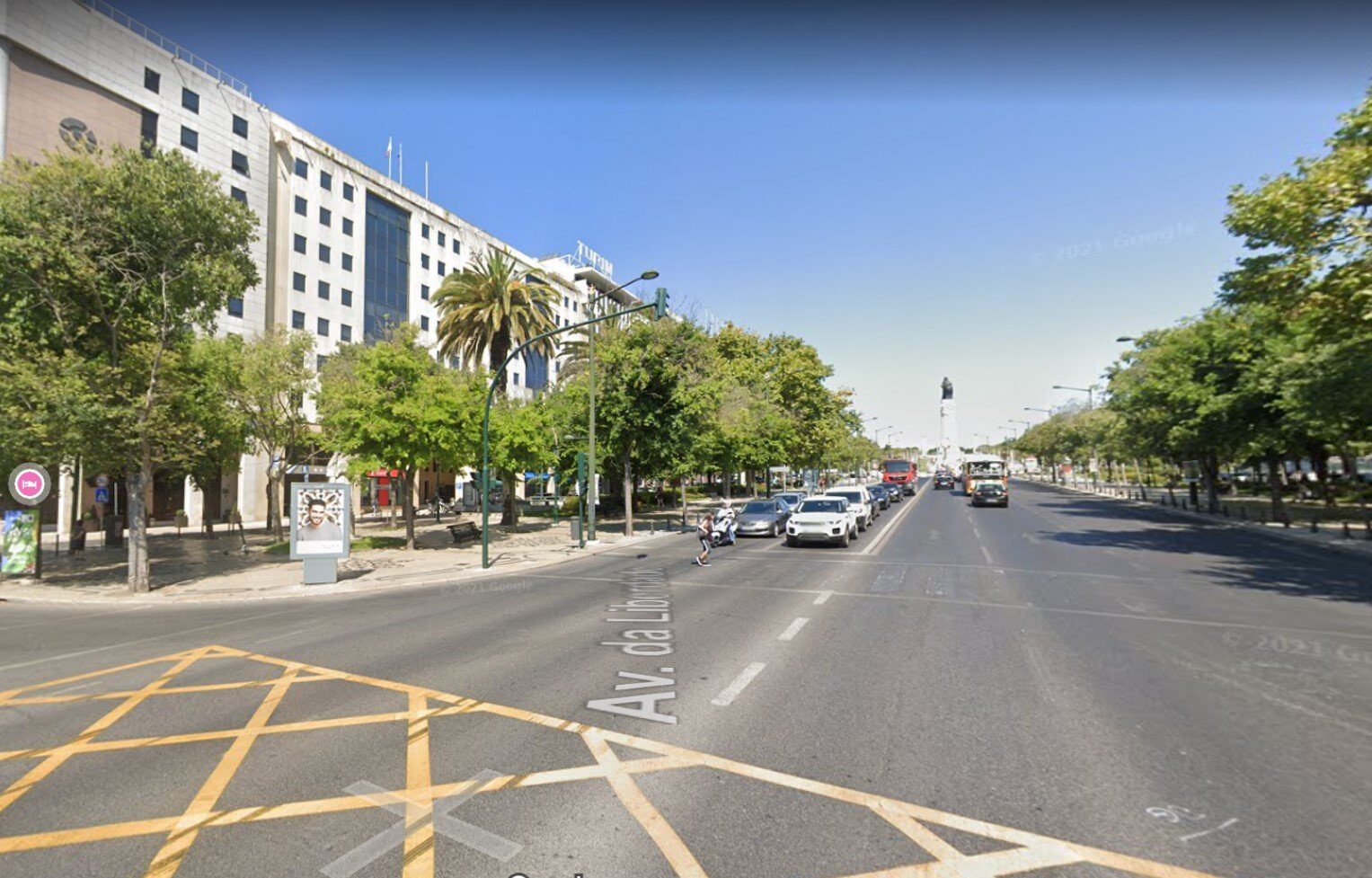 Avenida da Liberdade, Lisbon — view towards Marquês de Pombal